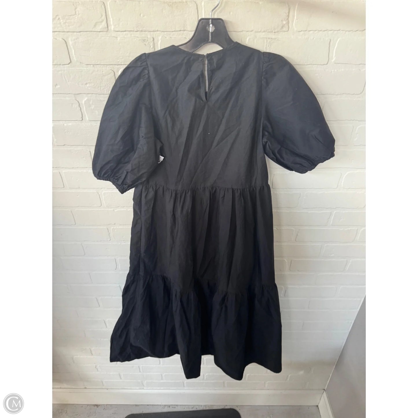 Dress Casual Midi By Zara In Black, Size: S