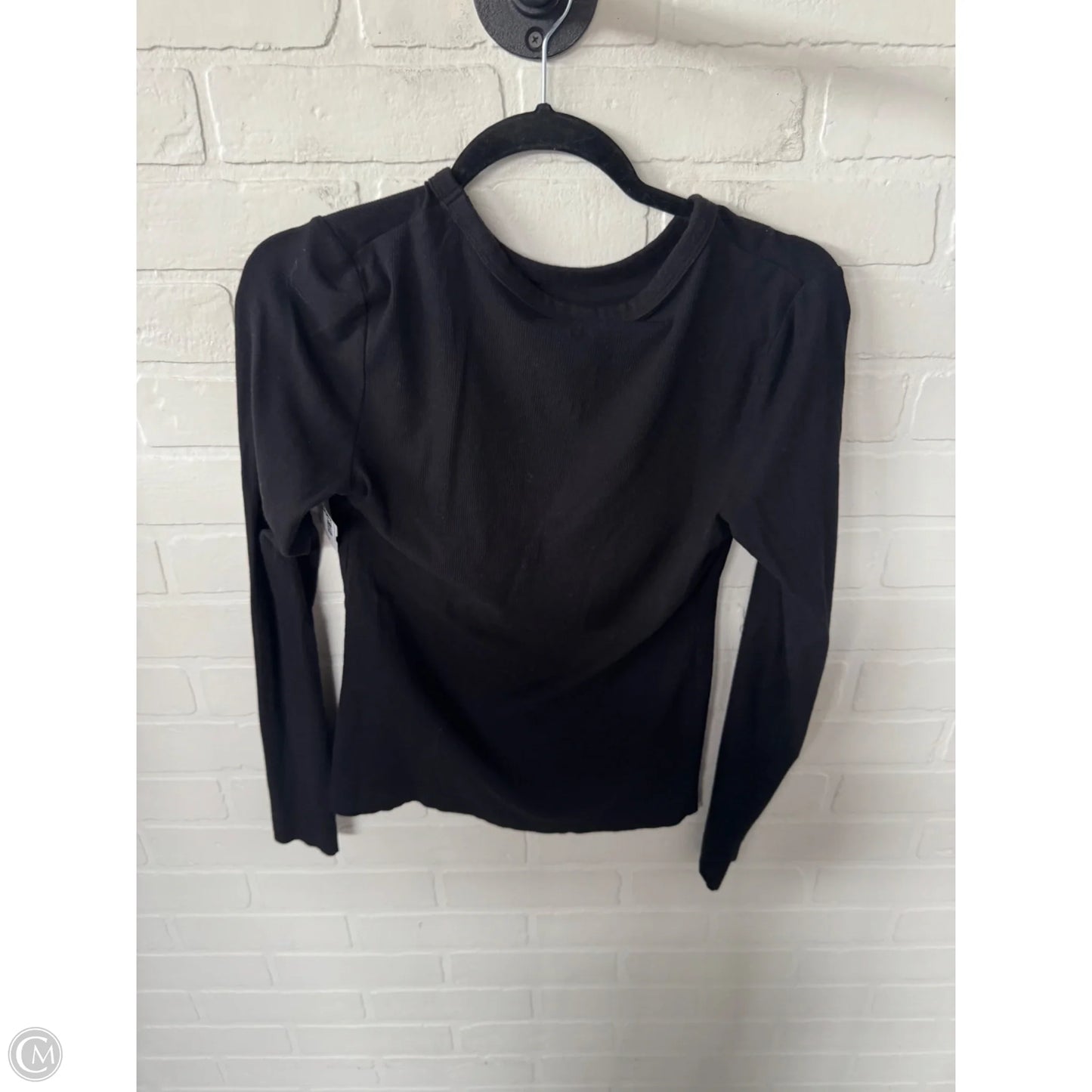 Top Long Sleeve Basic By Banana Republic In Black, Size: M
