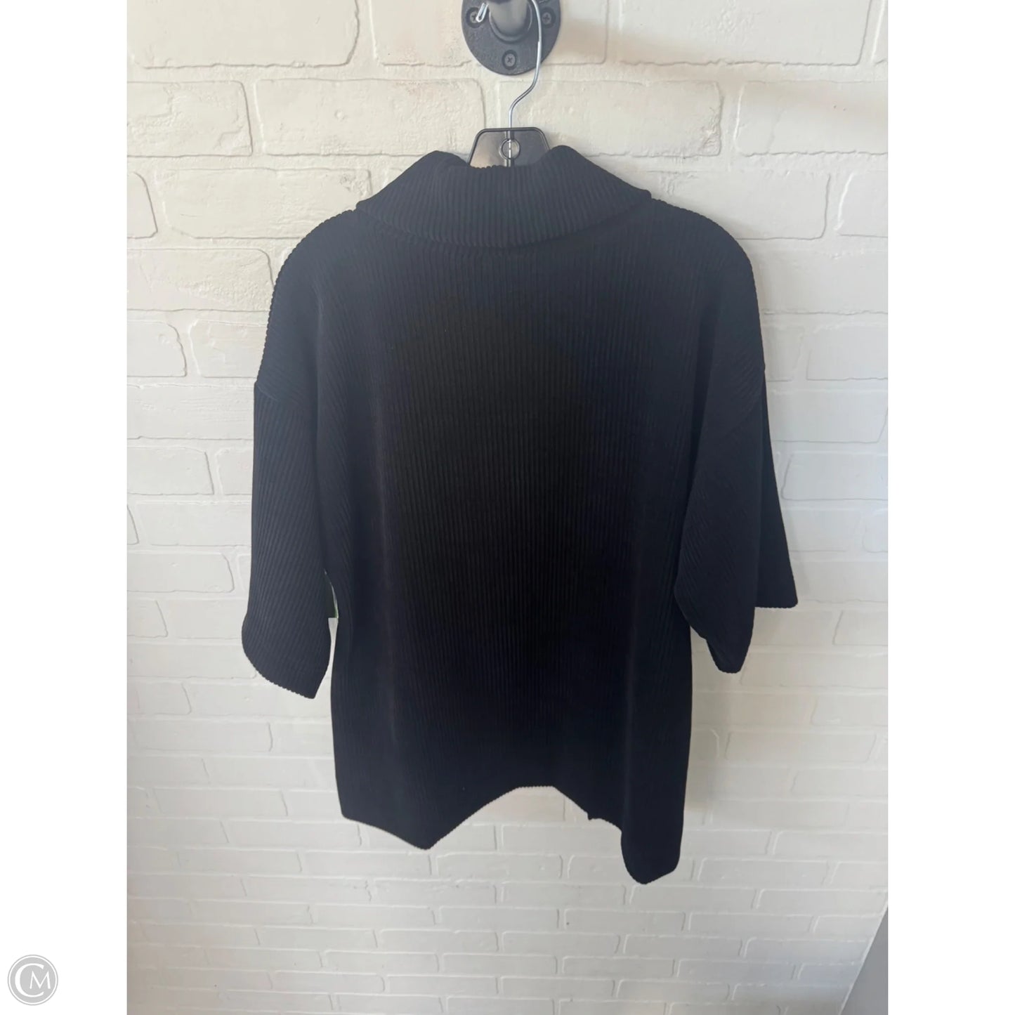 Sweater Short Sleeve By Sympli In Black, Size: M