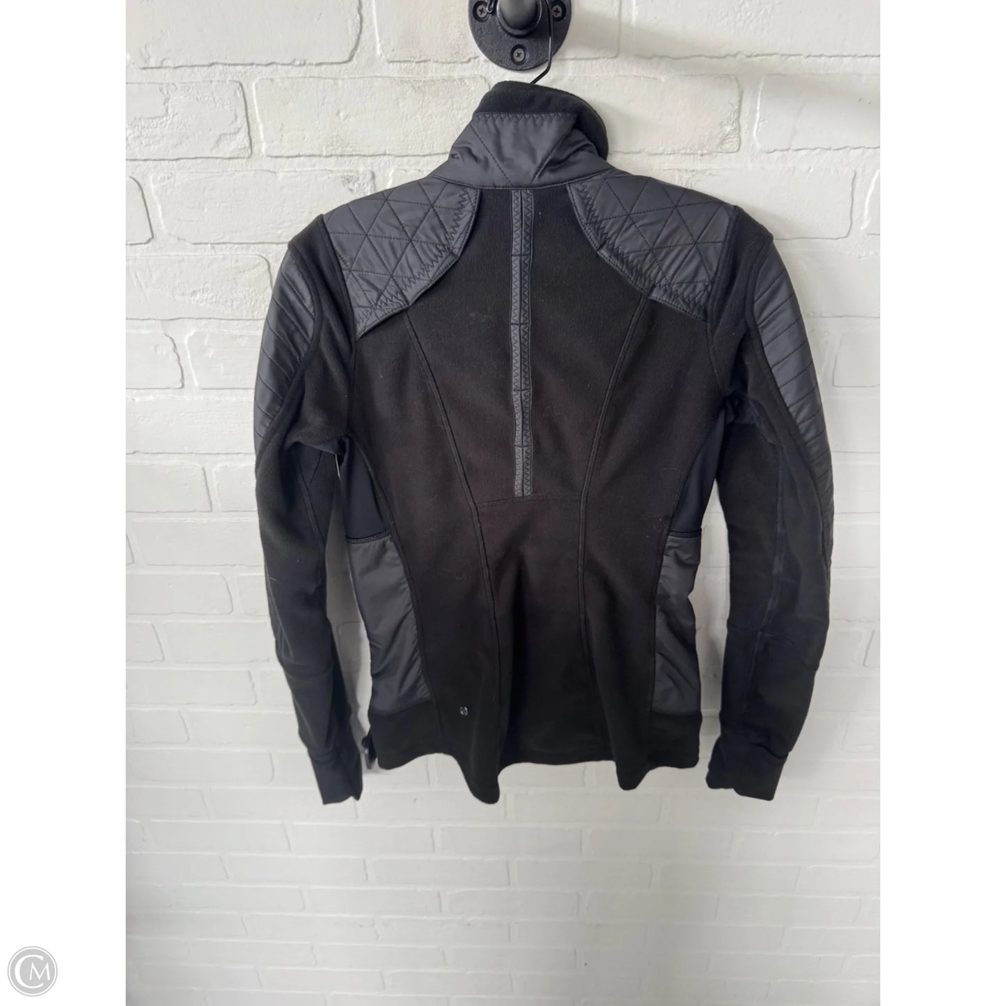 Athletic Jacket By Lululemon In Black, Size: S