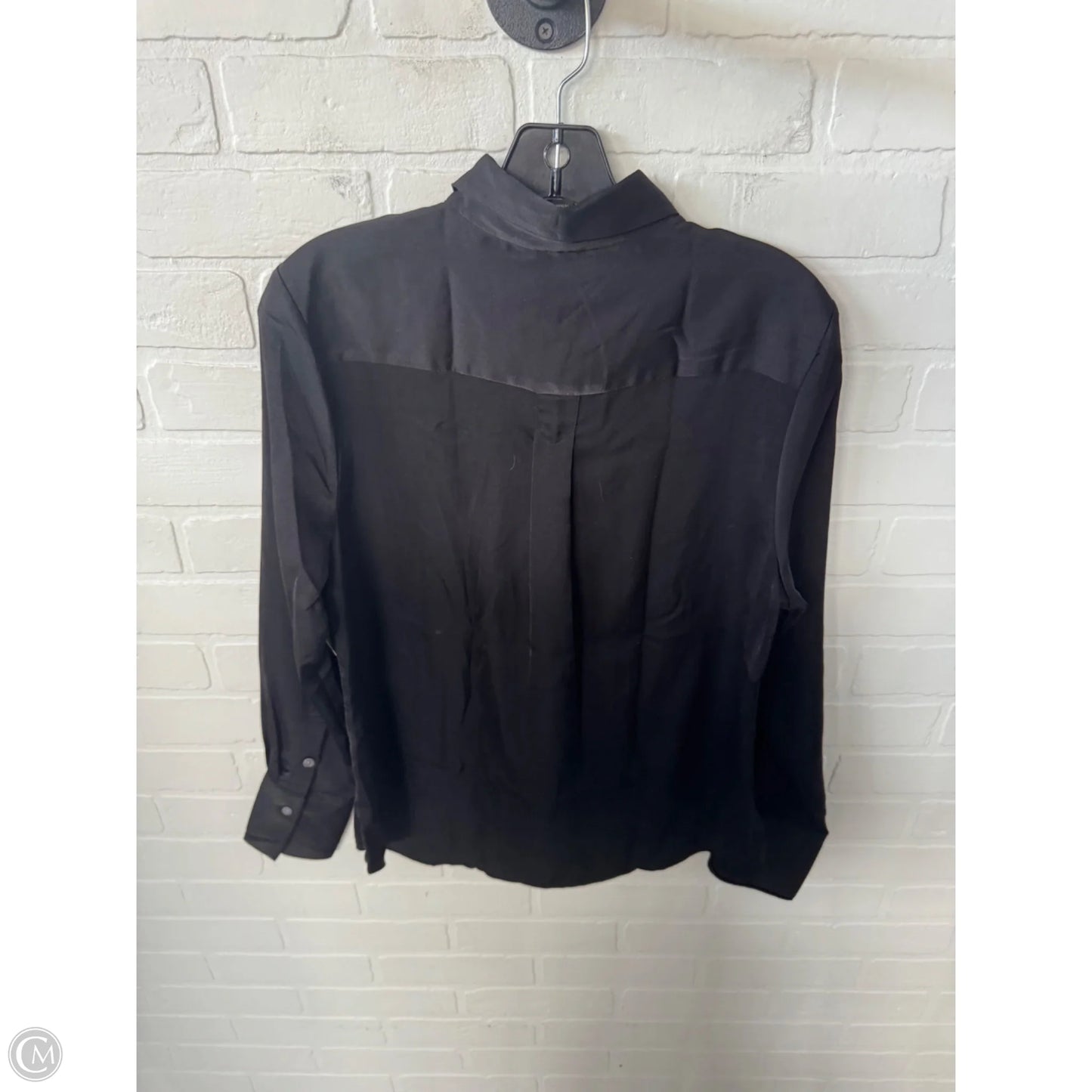 Top Long Sleeve By Banana Republic In Black, Size: M