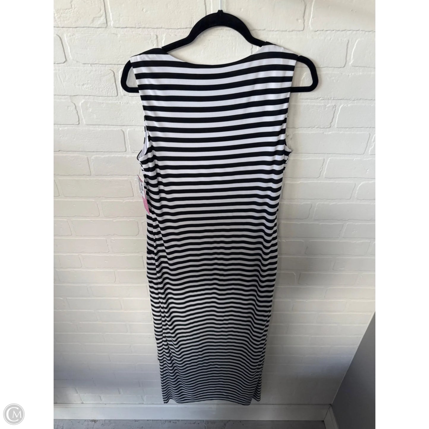 Dress Casual Maxi By R And M Richards In Black & White, Size: M