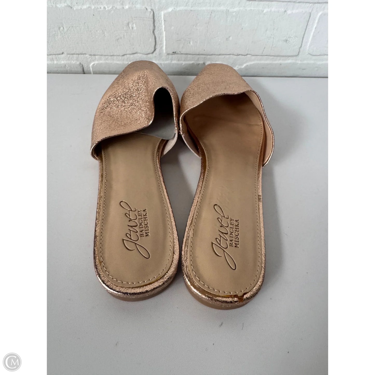 Shoes Flats By Badgley Mischka In Rose Gold, Size: 8.5