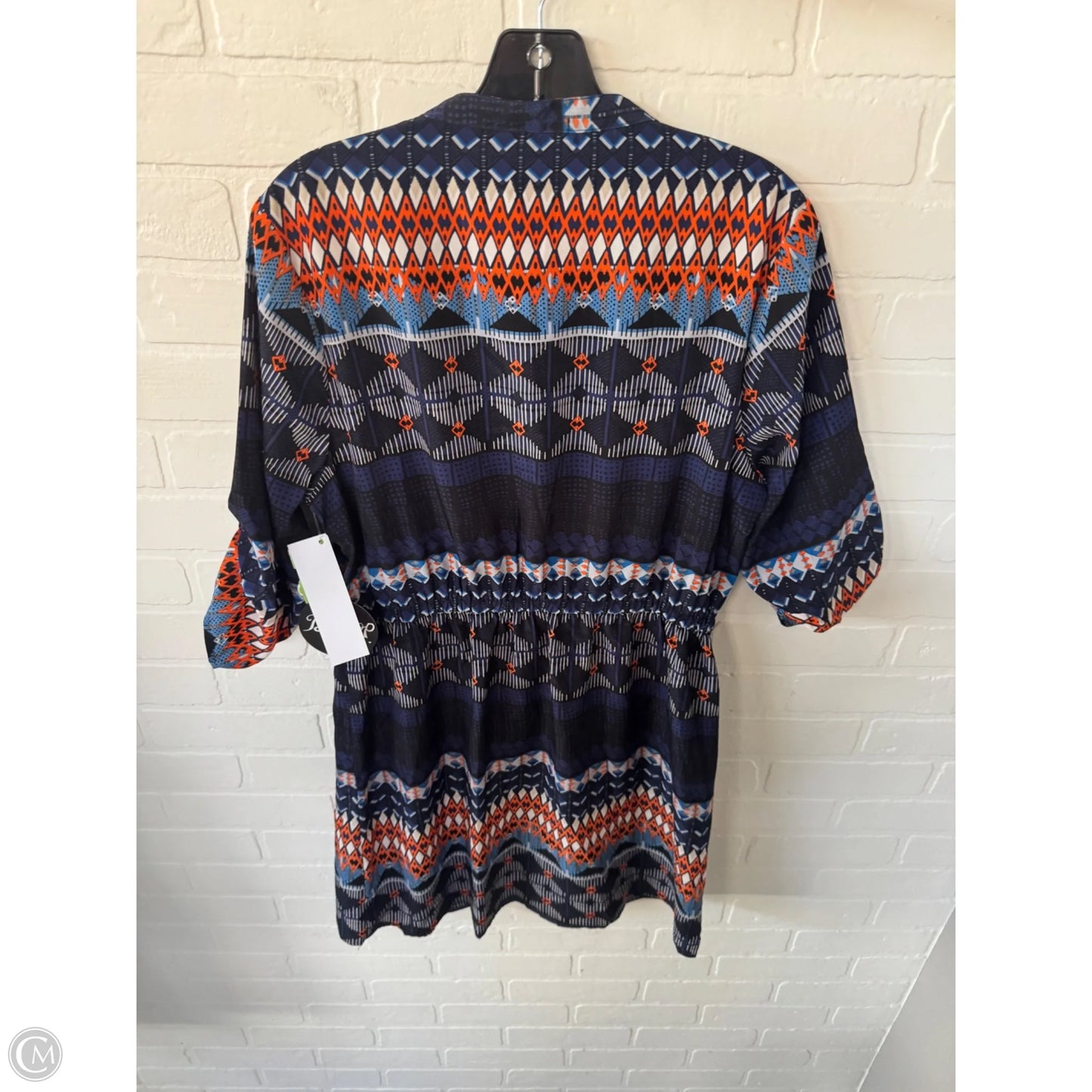 Dress Casual Short By Bebop In Blue & Orange, Size: Xl