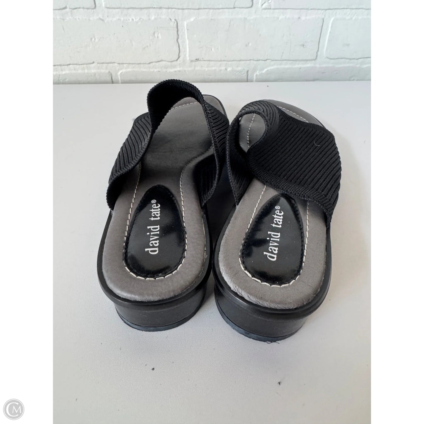 Sandals Heels Block By Clothes Mentor In Black, Size: 8.5