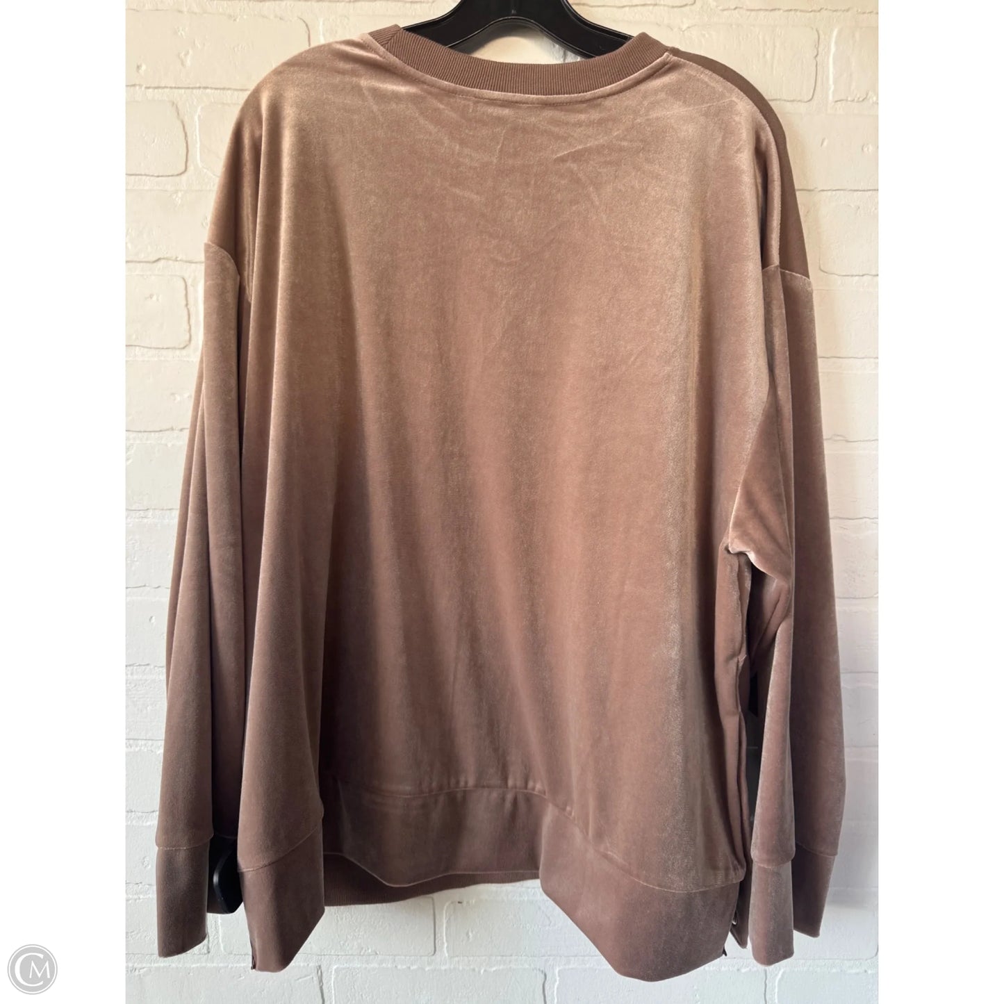 Athletic Sweatshirt Crewneck By Athleta In Brown, Size: Xl