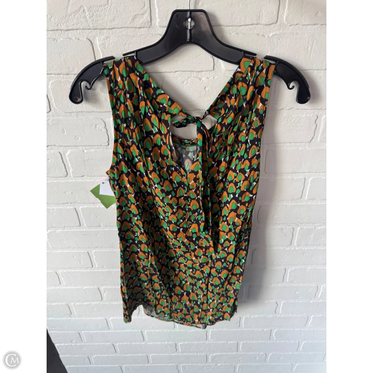 Top Sleeveless By Boden In Brown & Green, Size: M