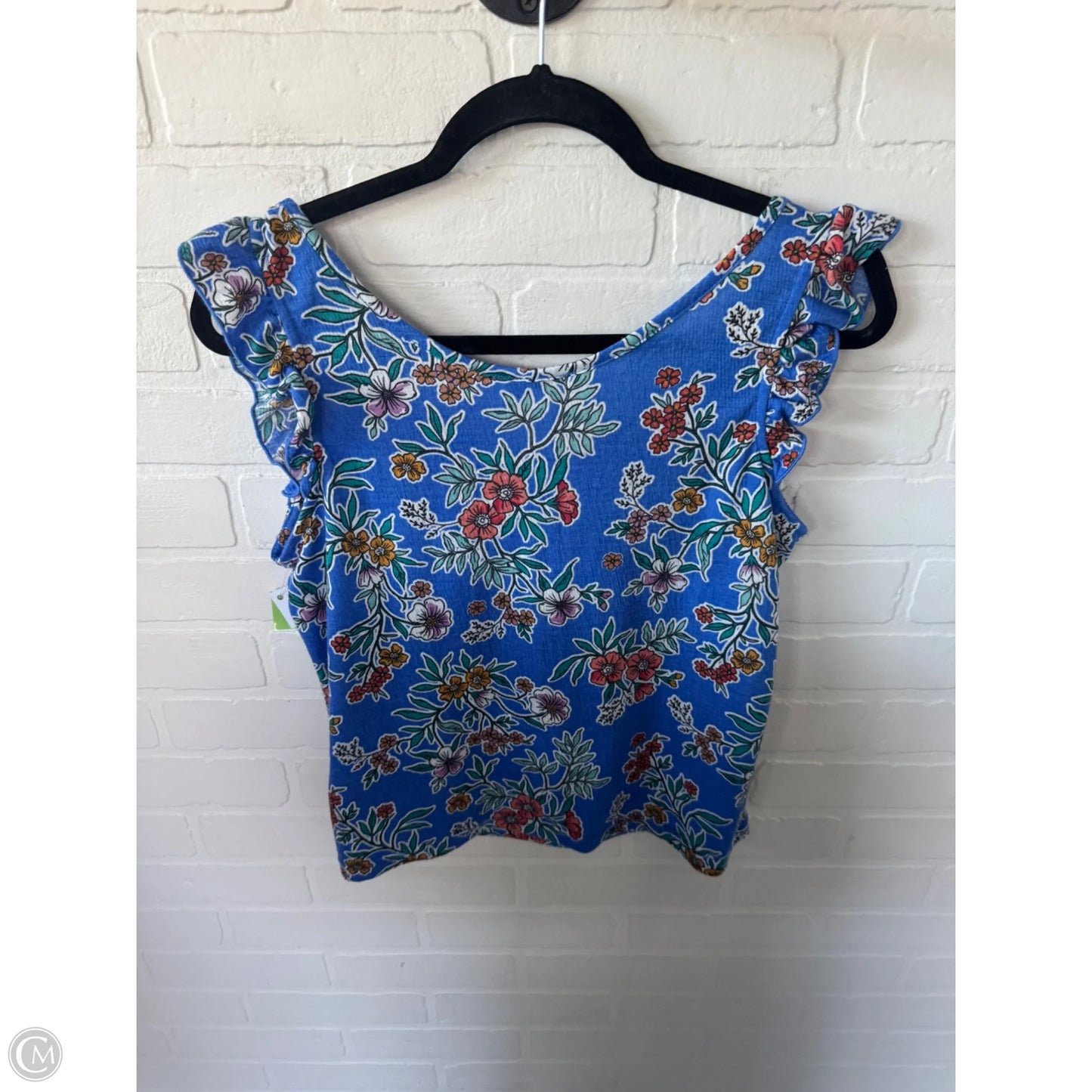 Top Sleeveless By Clothes Mentor In Blue, Size: M
