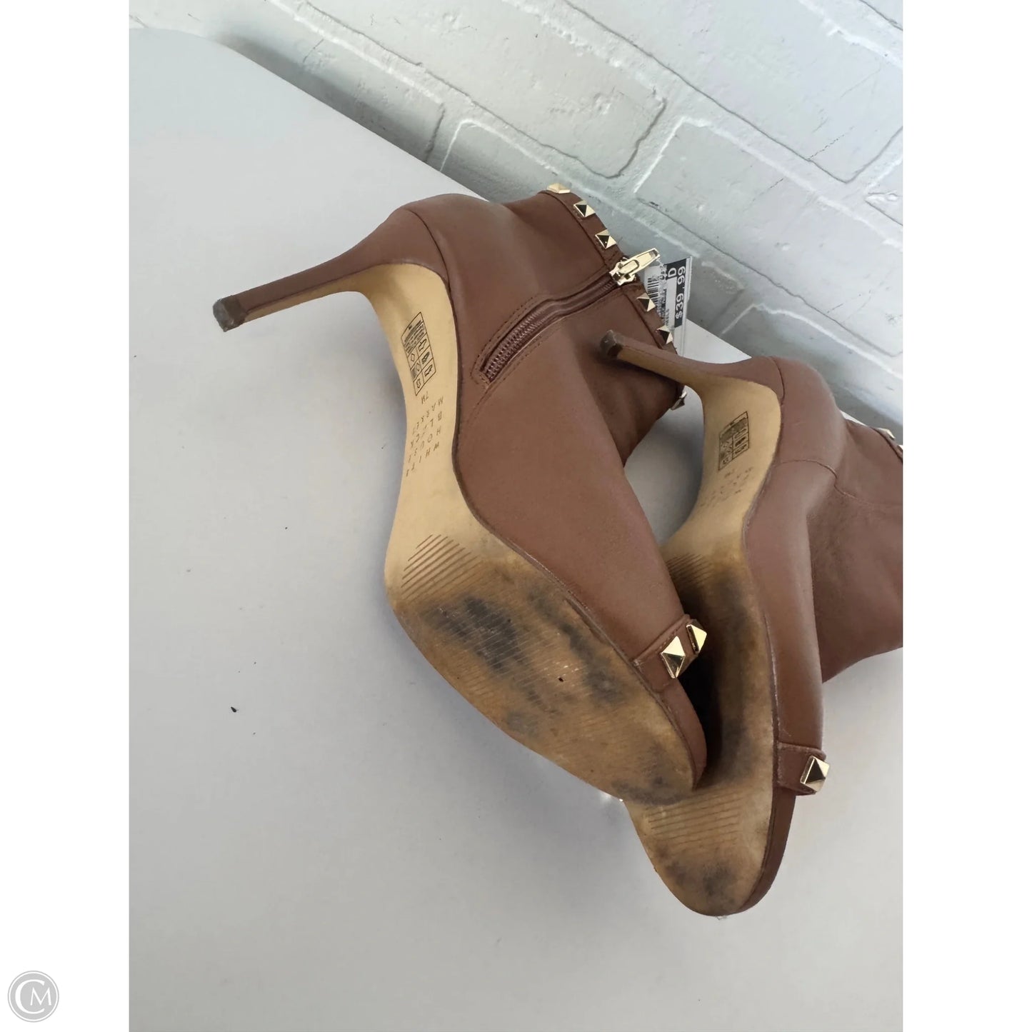 Boots Ankle Heels By White House Black Market In Brown & Gold, Size: 7