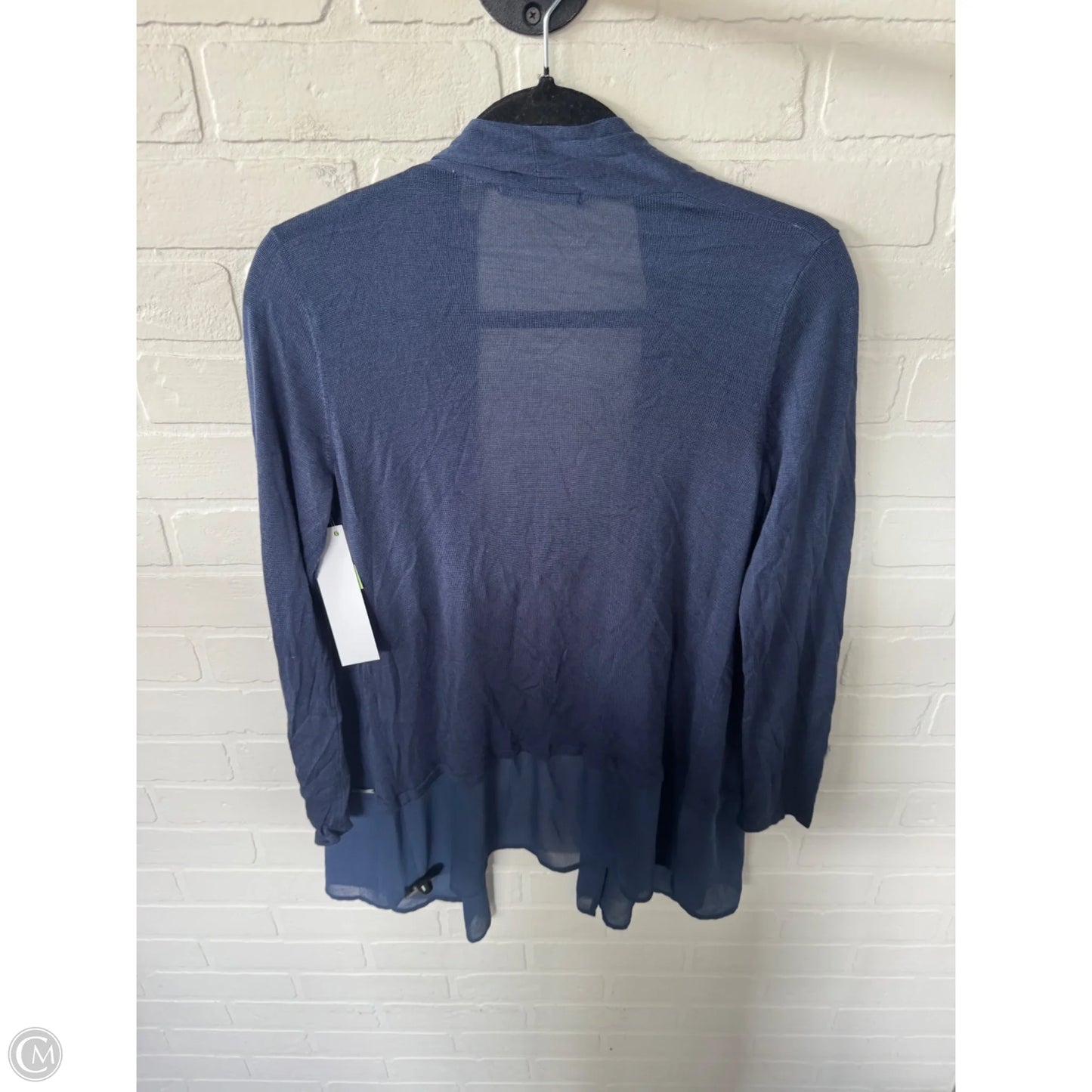 Sweater Cardigan By Tahari In Blue, Size: S
