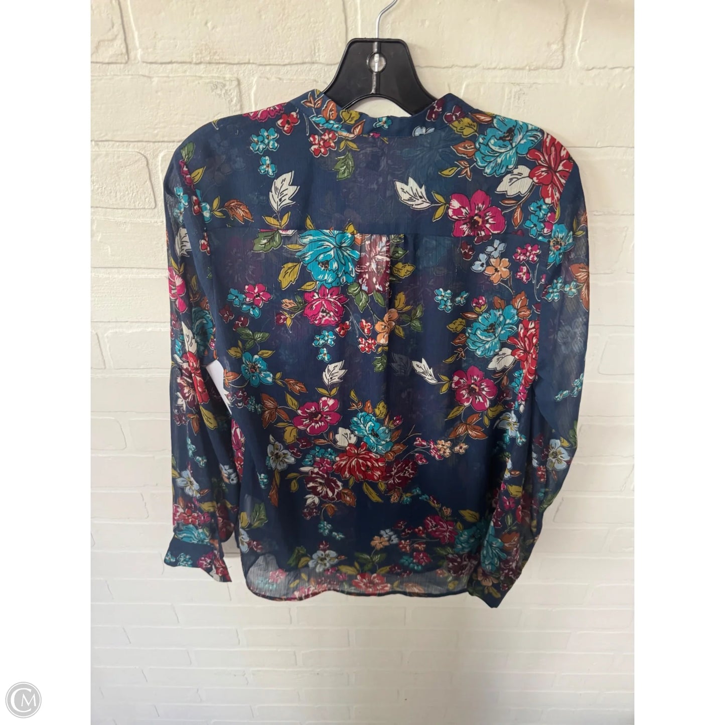 Top Long Sleeve By Kut In Blue, Size: S