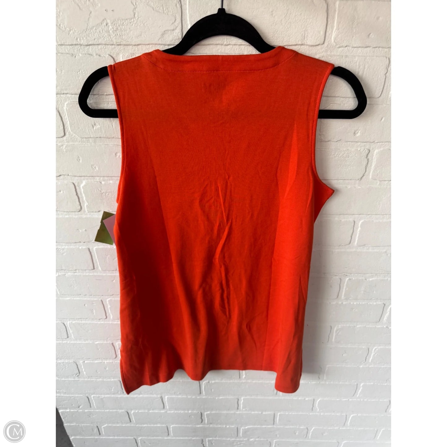 Top Sleeveless By Chicos In Orange, Size: S