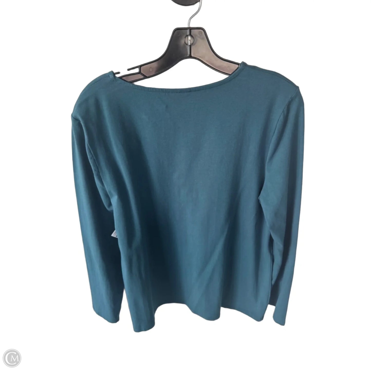 Top Long Sleeve By Chicos In Teal, Size: M