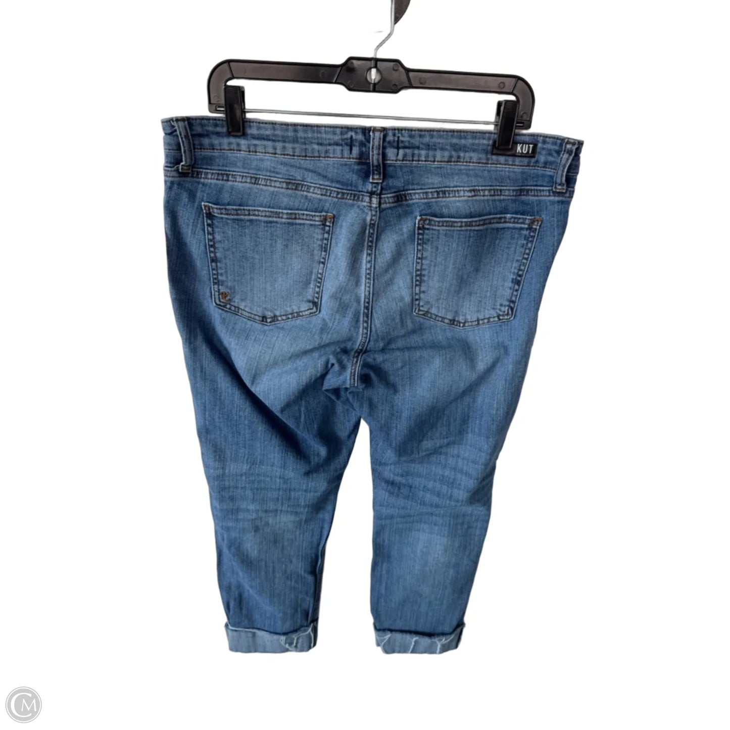 Jeans Boyfriend By Kut In Blue Denim, Size: 14
