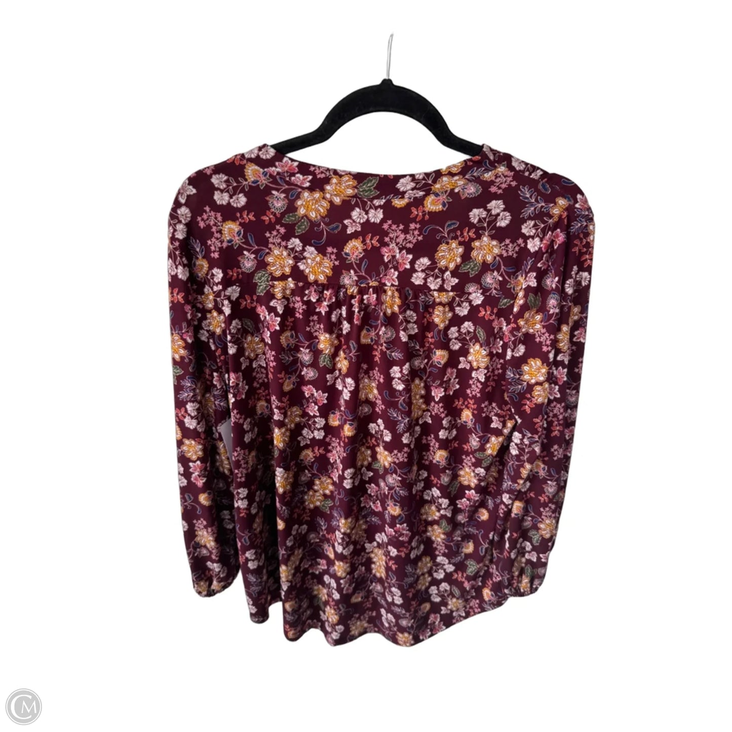 Top Long Sleeve By Vince Camuto In Red, Size: M