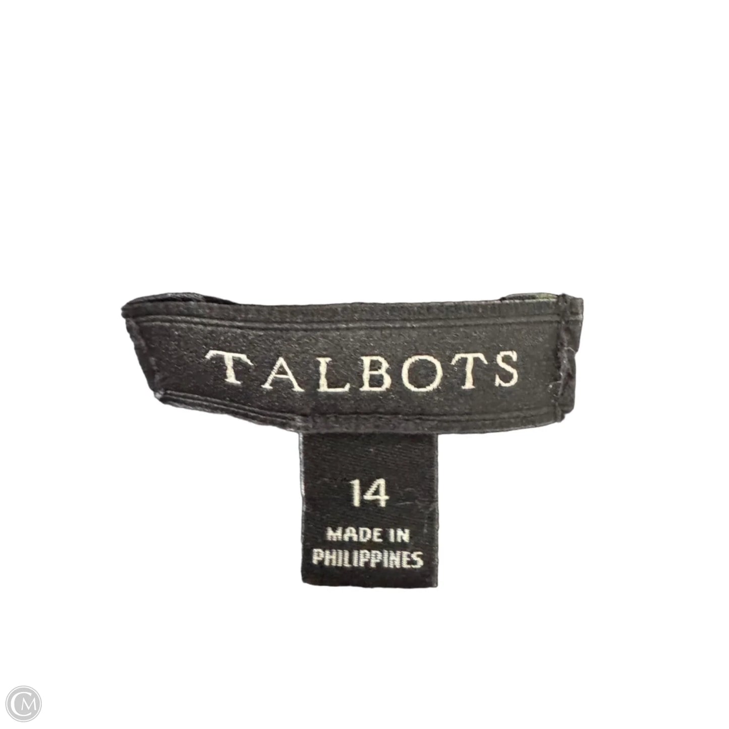 Dress Work By Talbots In Black & White, Size: L