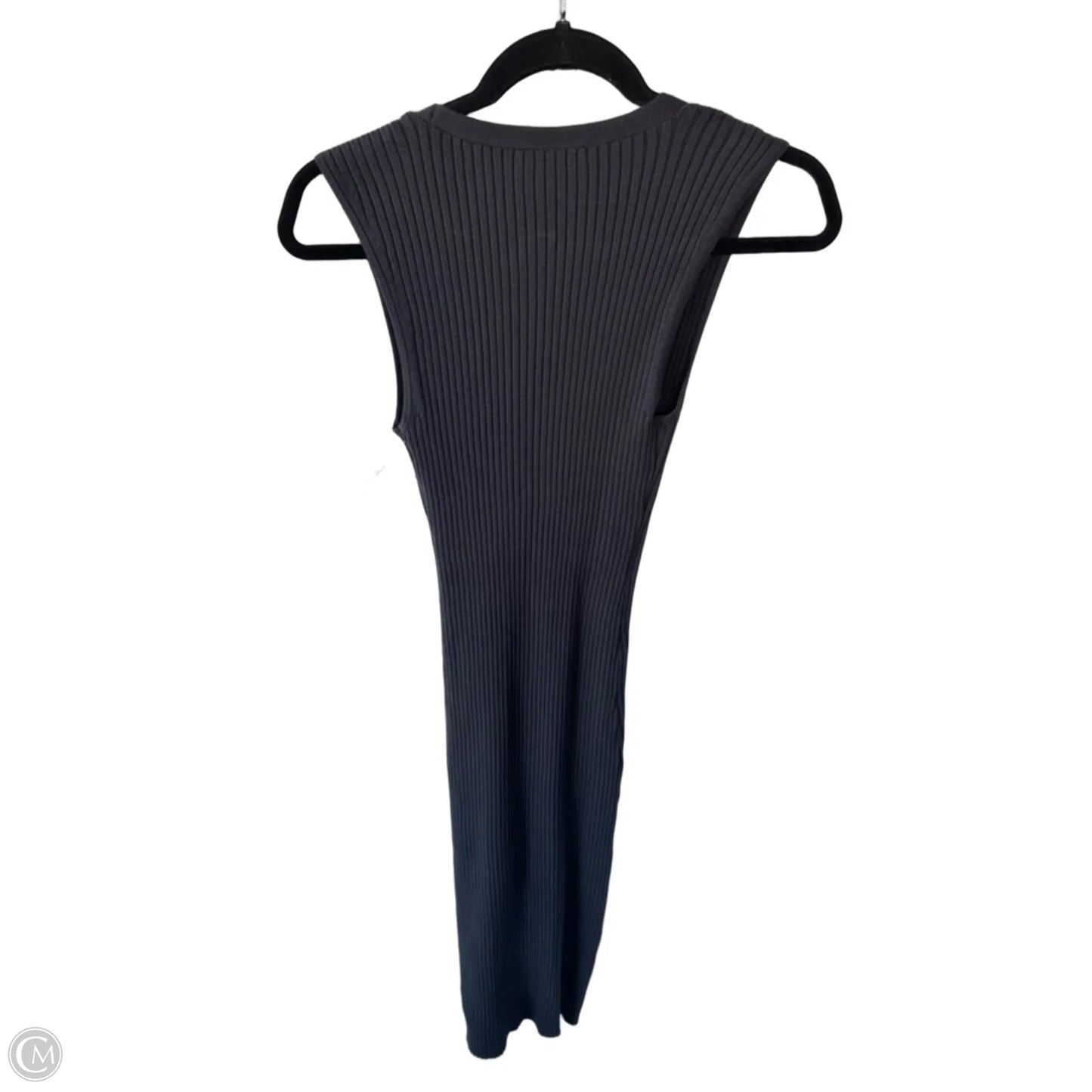 Dress Casual Midi By Calvin Klein In Grey, Size: S