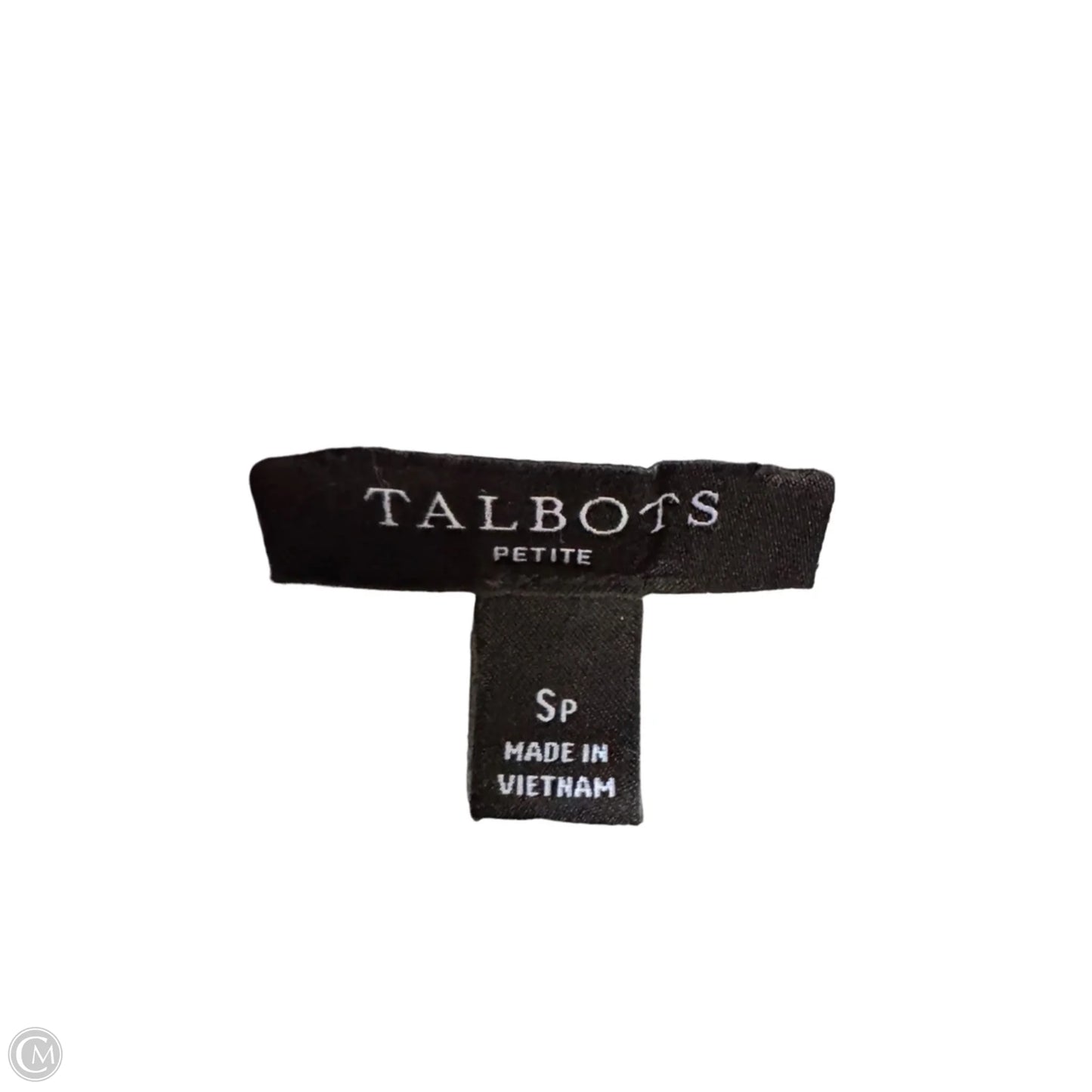 Top Long Sleeve By Talbots In Blue & White, Size: Sp