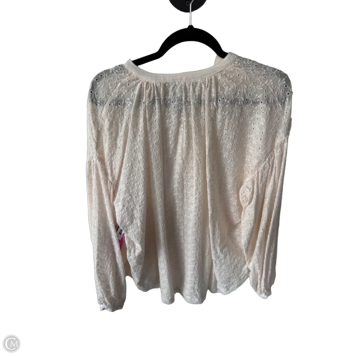 Top Long Sleeve By Free People In Cream, Size: Xs