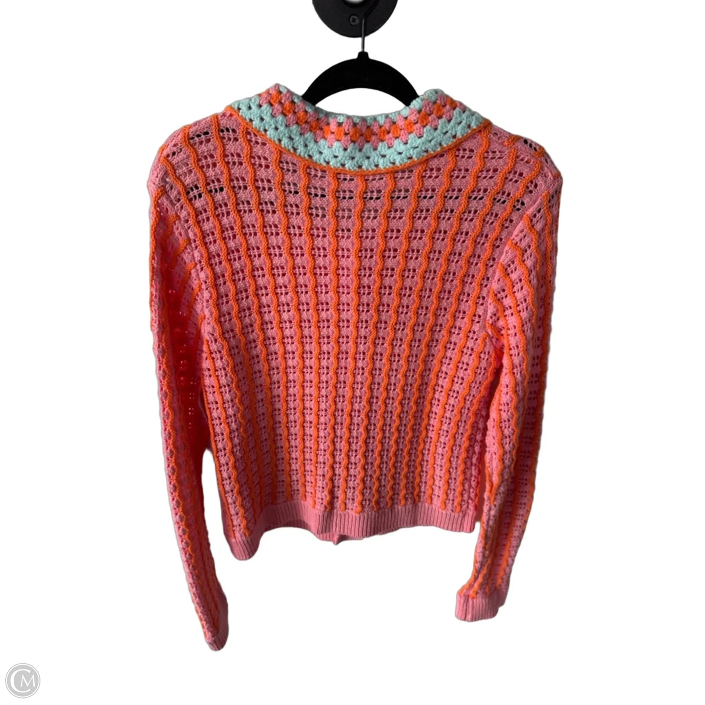 Sweater Cardigan By 4s13nna In Orange & Pink, Size: S