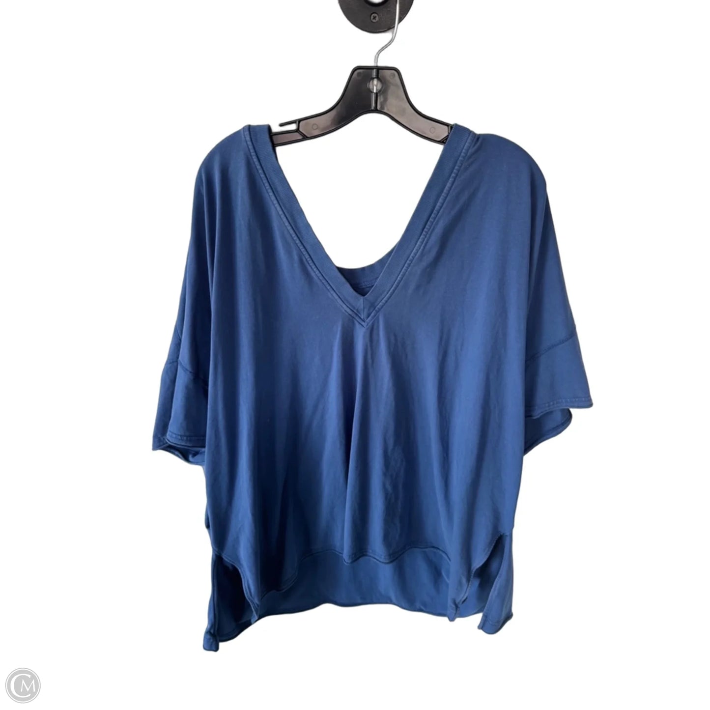 Top Short Sleeve By Free People In Blue, Size: L