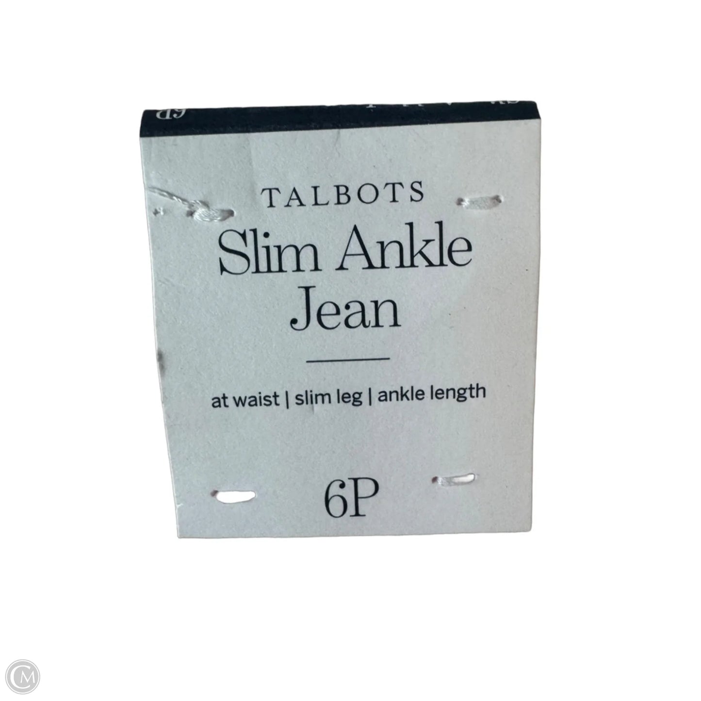 Jeans Straight By Talbots In Pink Denim, Size: 6p