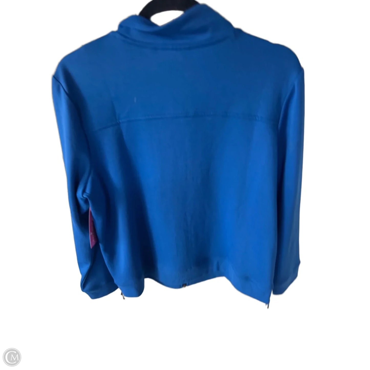 Sweatshirt Collar By Chicos In Blue, Size: L
