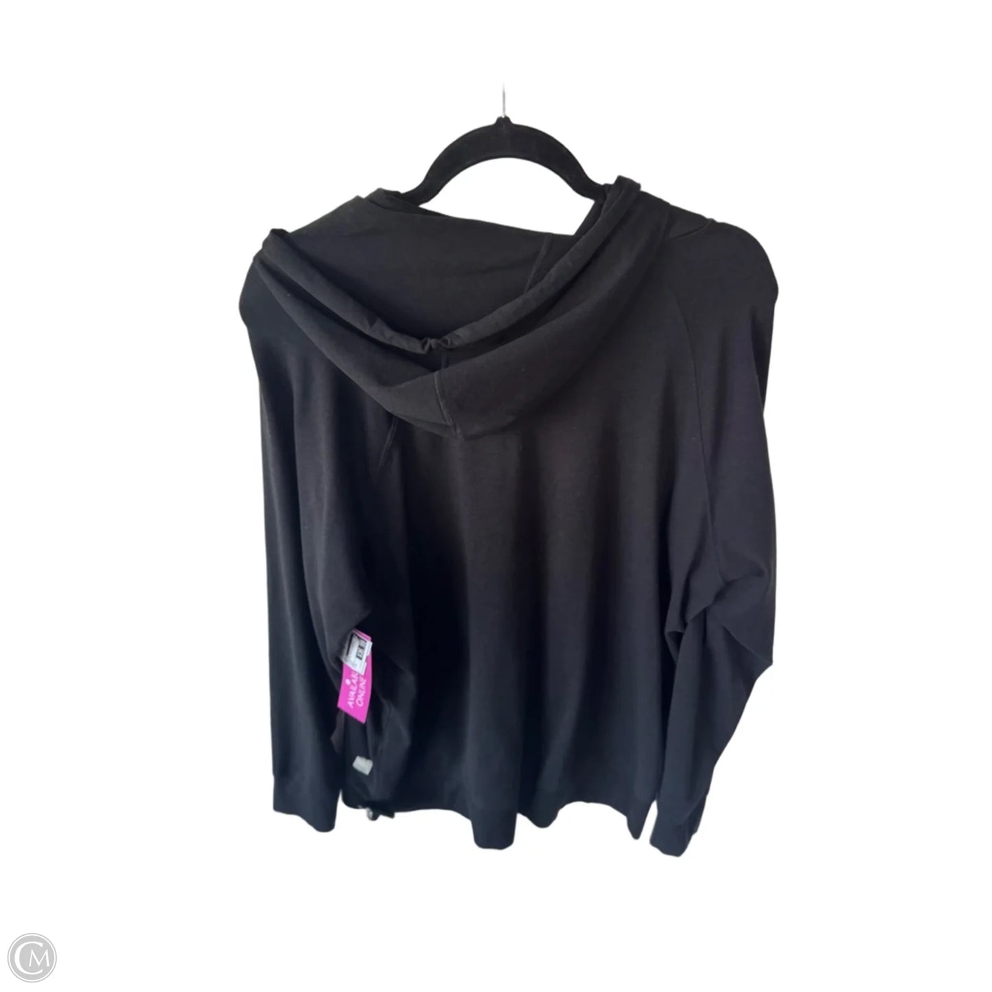 Athletic Top Long Sleeve Hoodie By Vuori In Black, Size: M