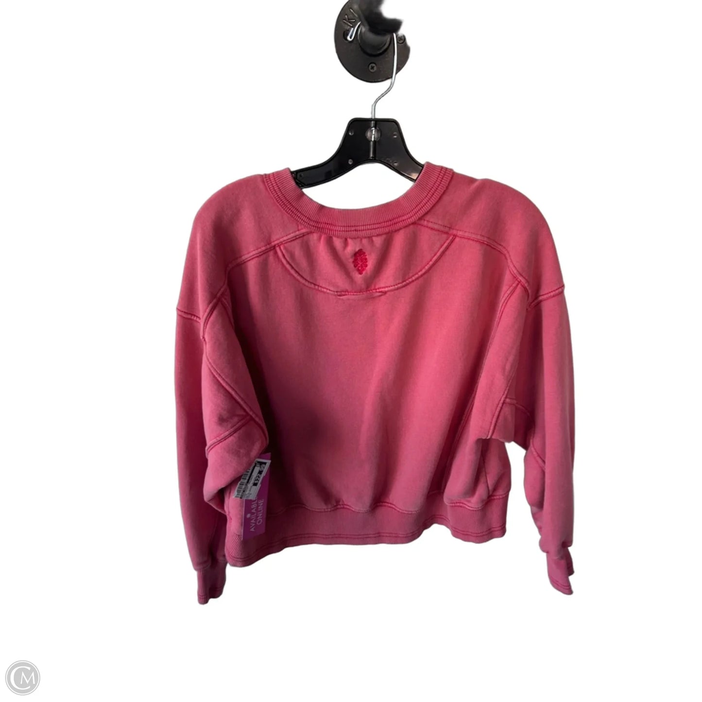 Sweatshirt Crewneck By Free People In Pink, Size: S