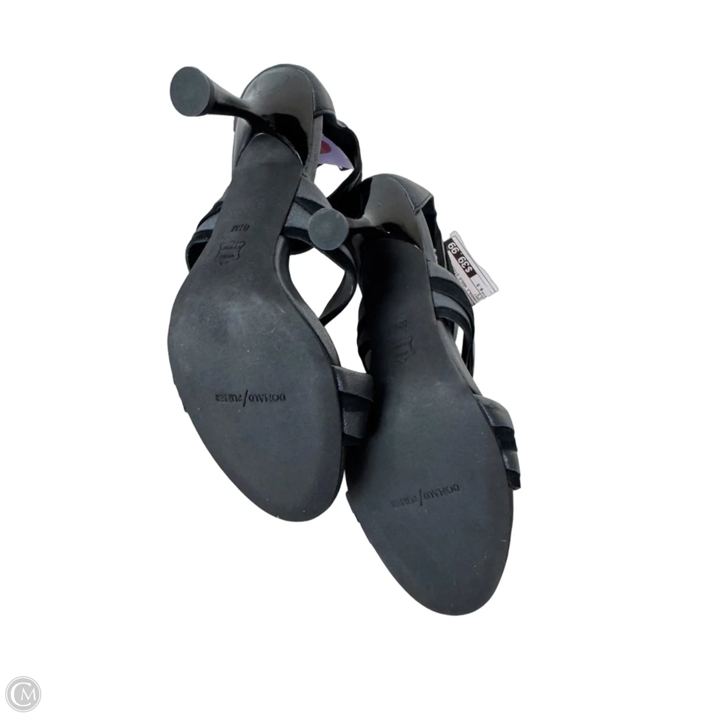Sandals Heels Stiletto By Donald Pliner In Grey, Size: 6.5
