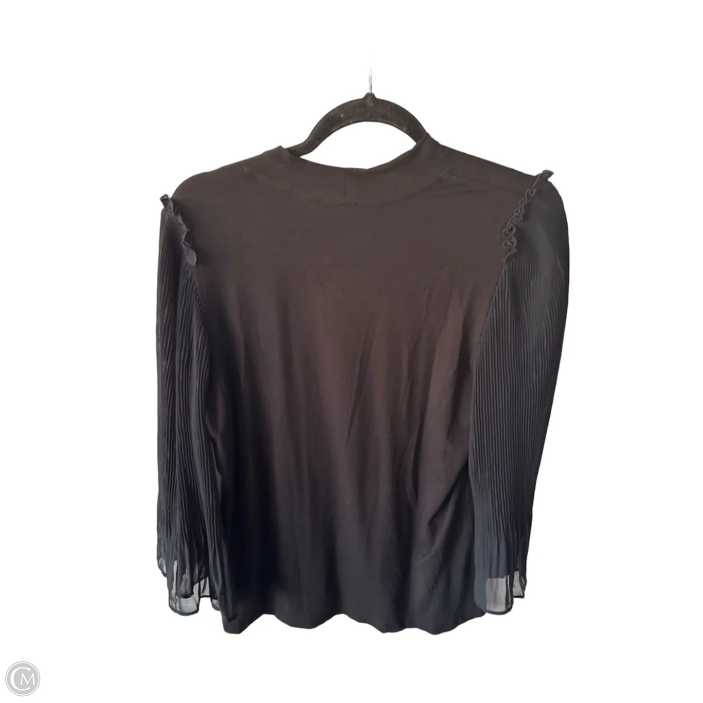 Top Long Sleeve By Chicos In Black, Size: M