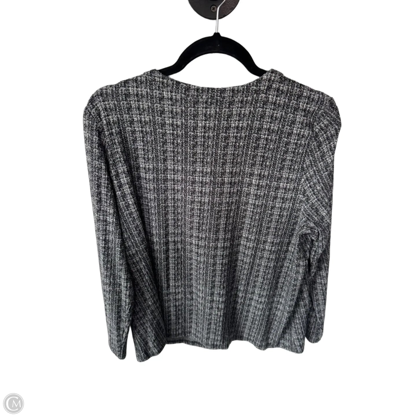 Cardigan By J. Jill In Black & Grey, Size: Lp