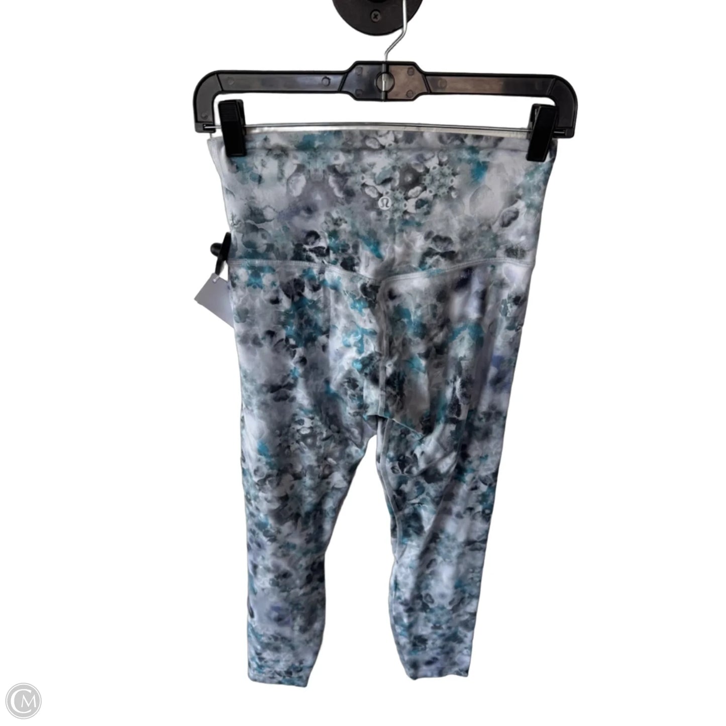 Athletic Leggings By Lululemon In Blue & Grey, Size: 6
