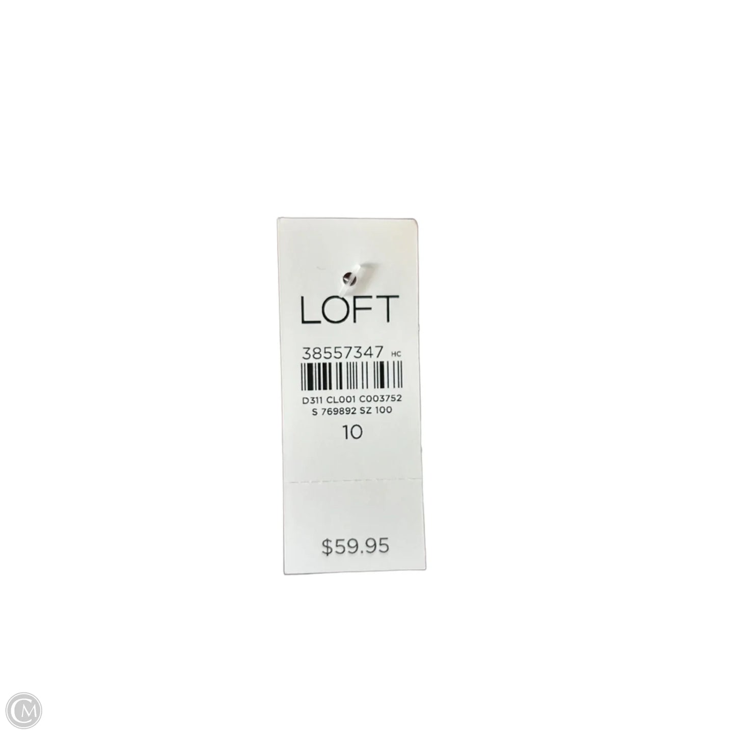 Top Sleeveless By Loft In Blue Denim, Size: M