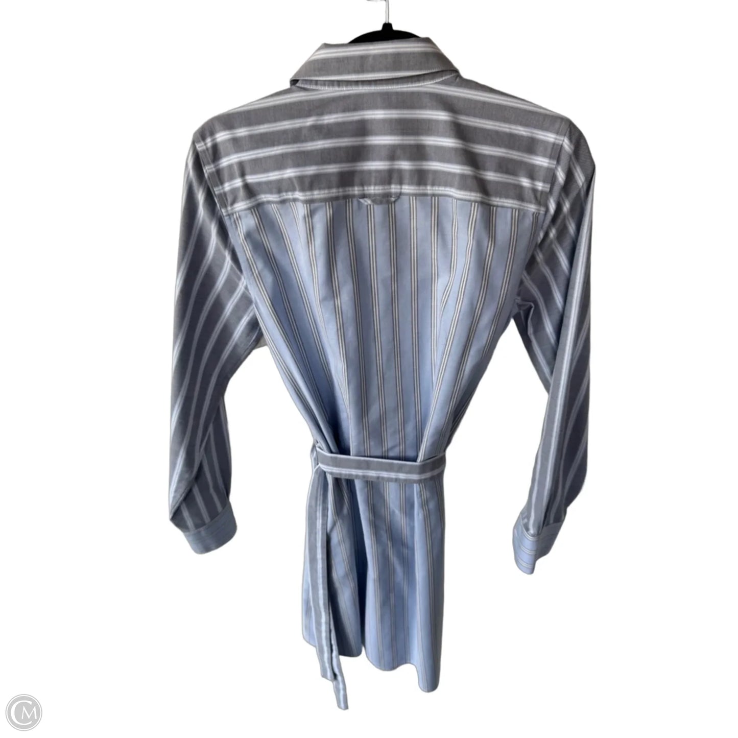 Dress Work By Brooks Brothers In Blue & White, Size: M
