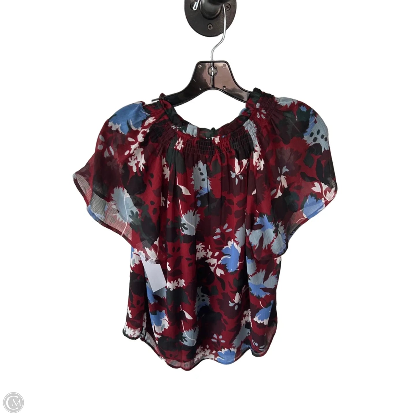 Top Short Sleeve By Ann Taylor In Red, Size: M