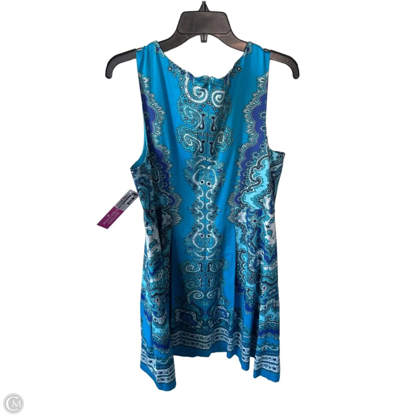 Dress Work By Talbots In Blue & White, Size: Xl