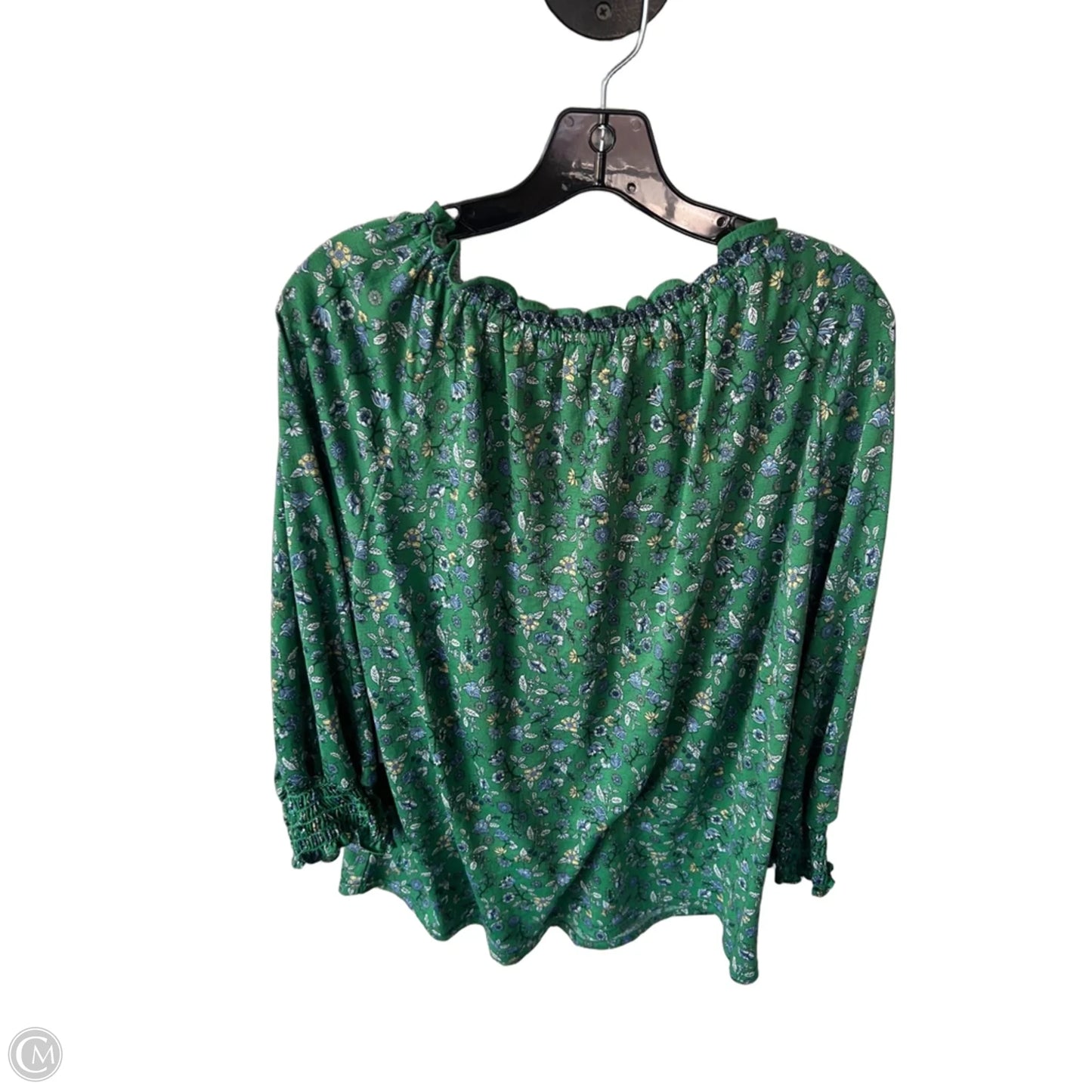 Top Long Sleeve By Max Studio In Green, Size: 1x