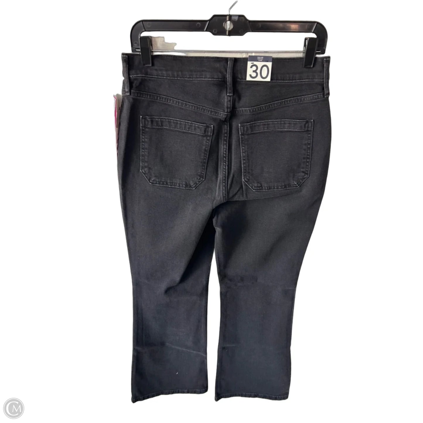 Jeans Flared By Gap In Black & Gold, Size: 10