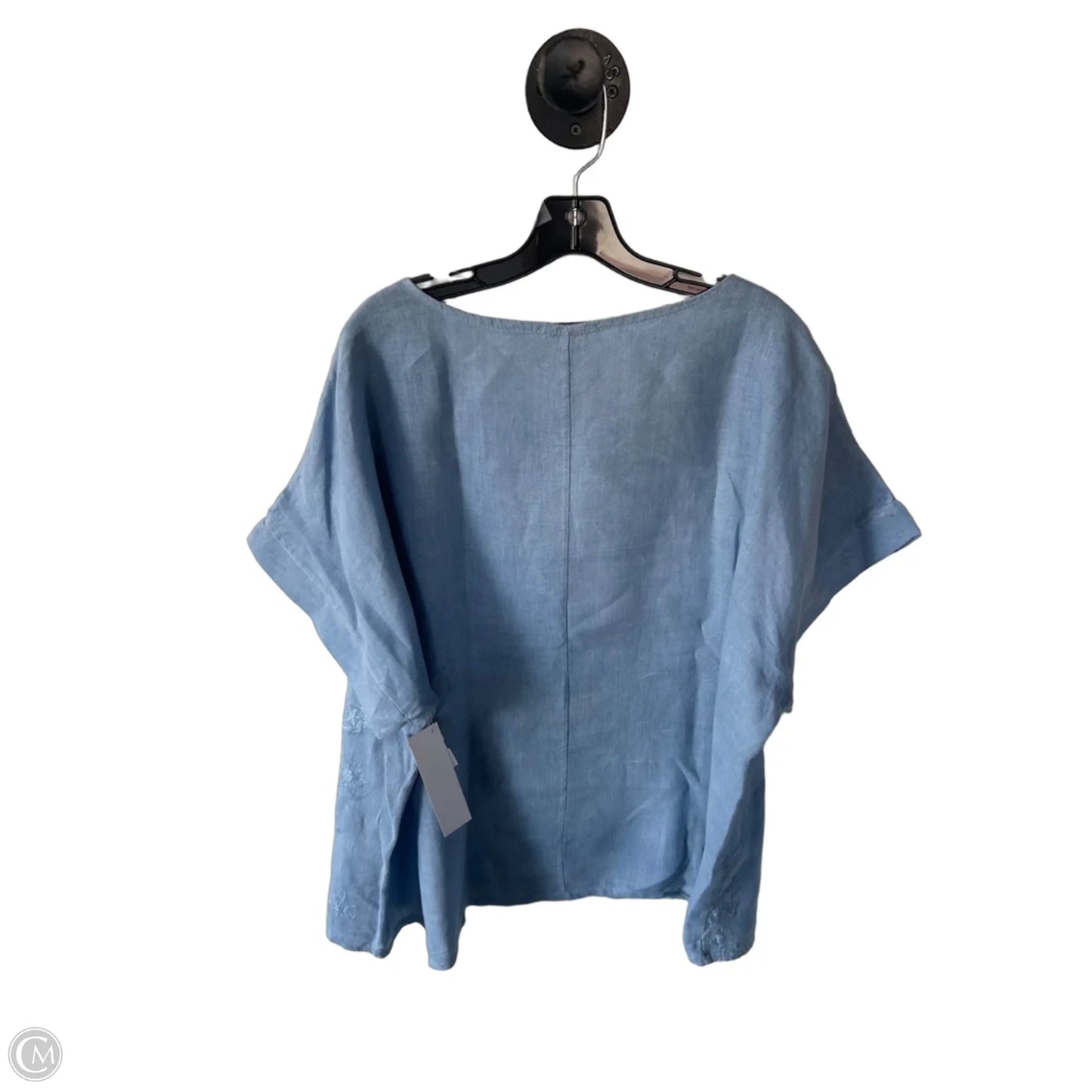 Top Short Sleeve By Cmc In Blue, Size: 3x