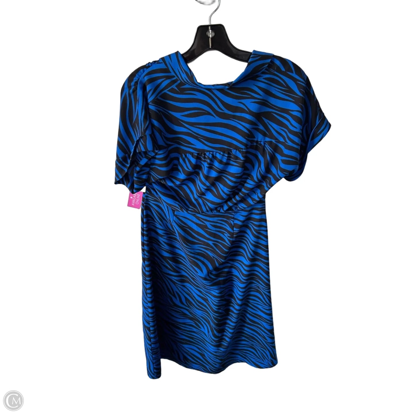 Dress Casual Midi By White House Black Market In Black & Blue, Size: Xs