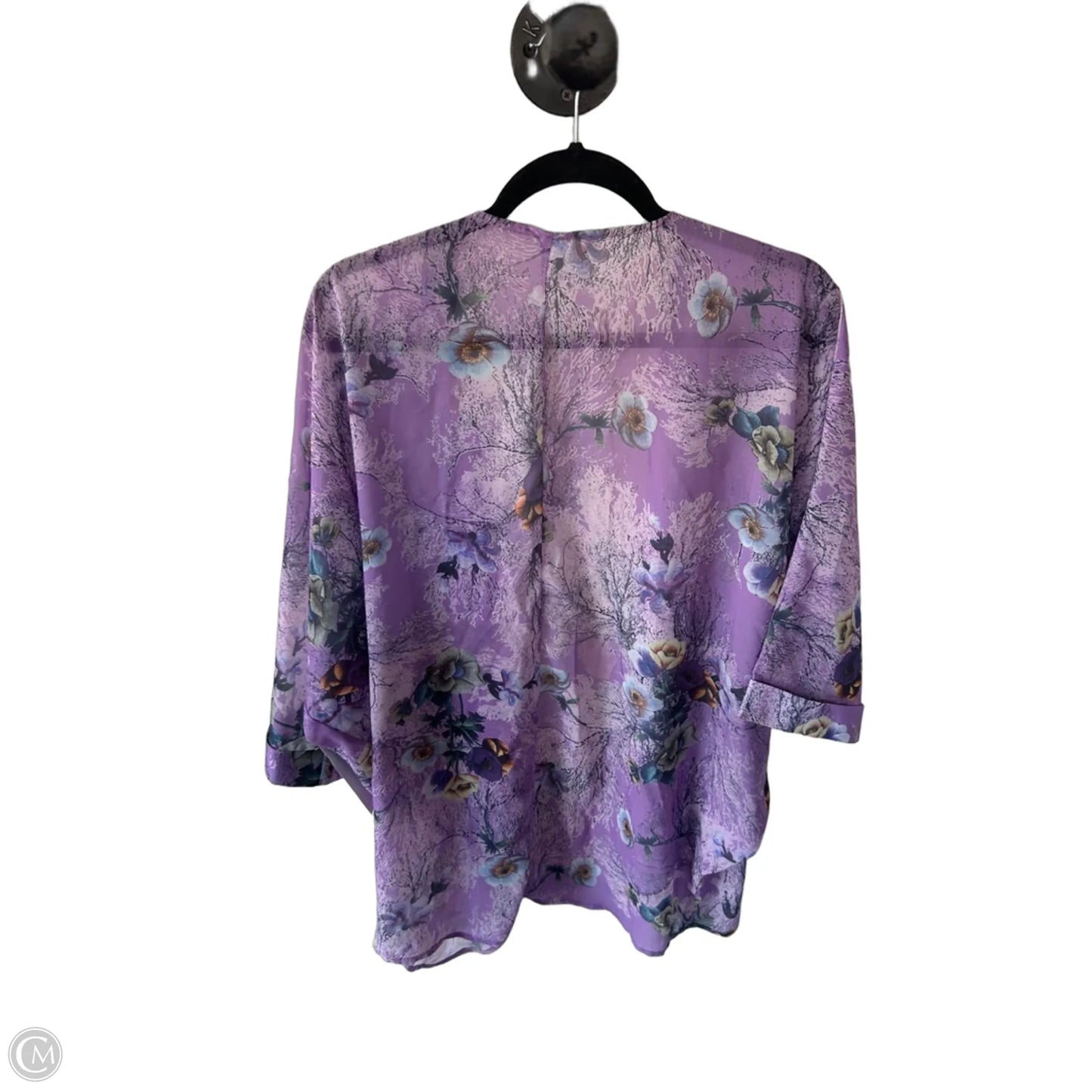 Kimono By Clothes Mentor In Purple, Size: S