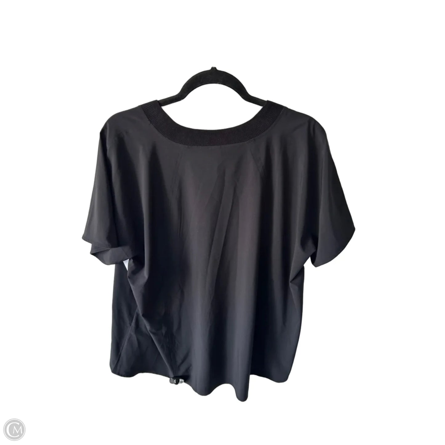 Athletic Top Short Sleeve By Athleta In Black, Size: 1x
