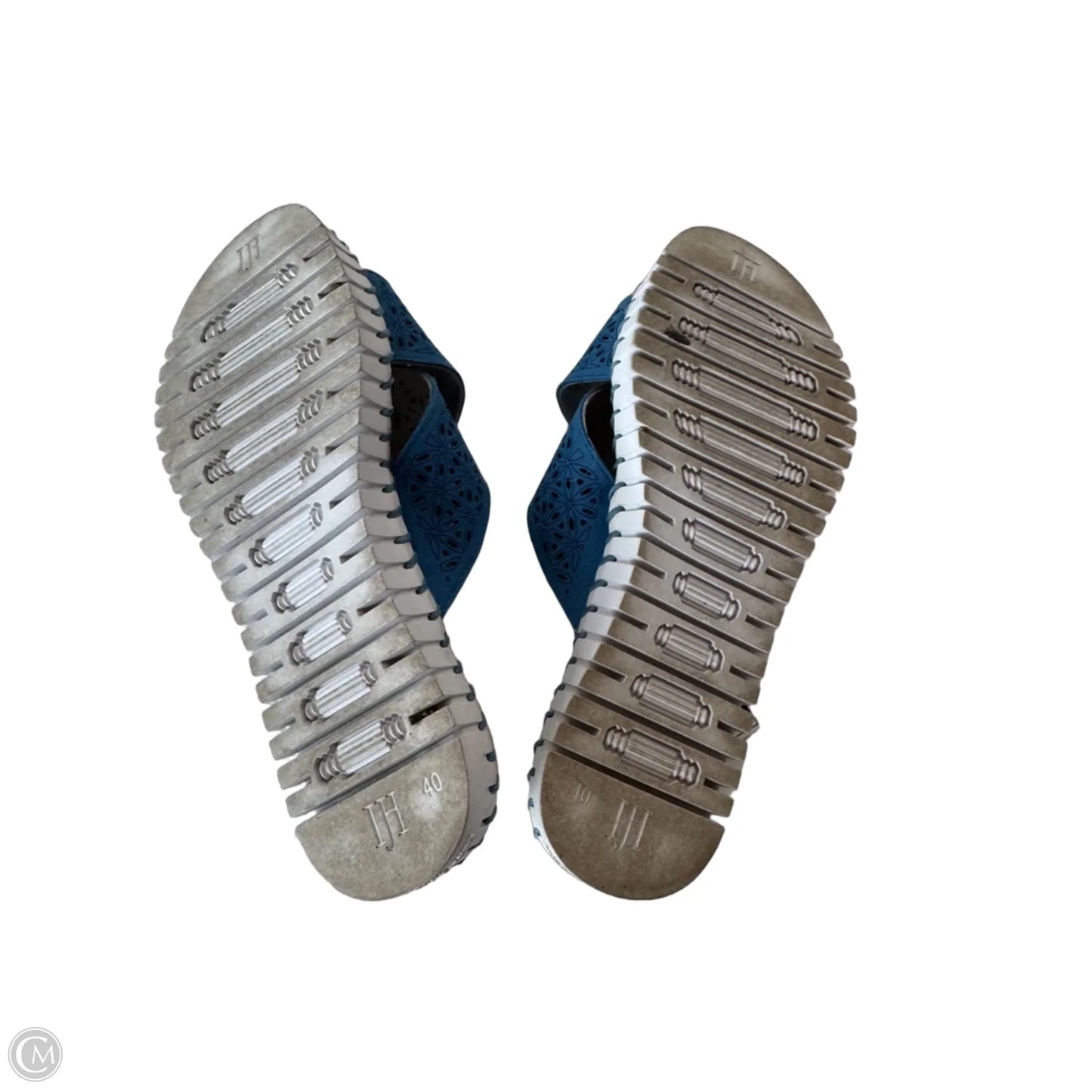 Sandals Flats By Cmb In Blue, Size: 9.5