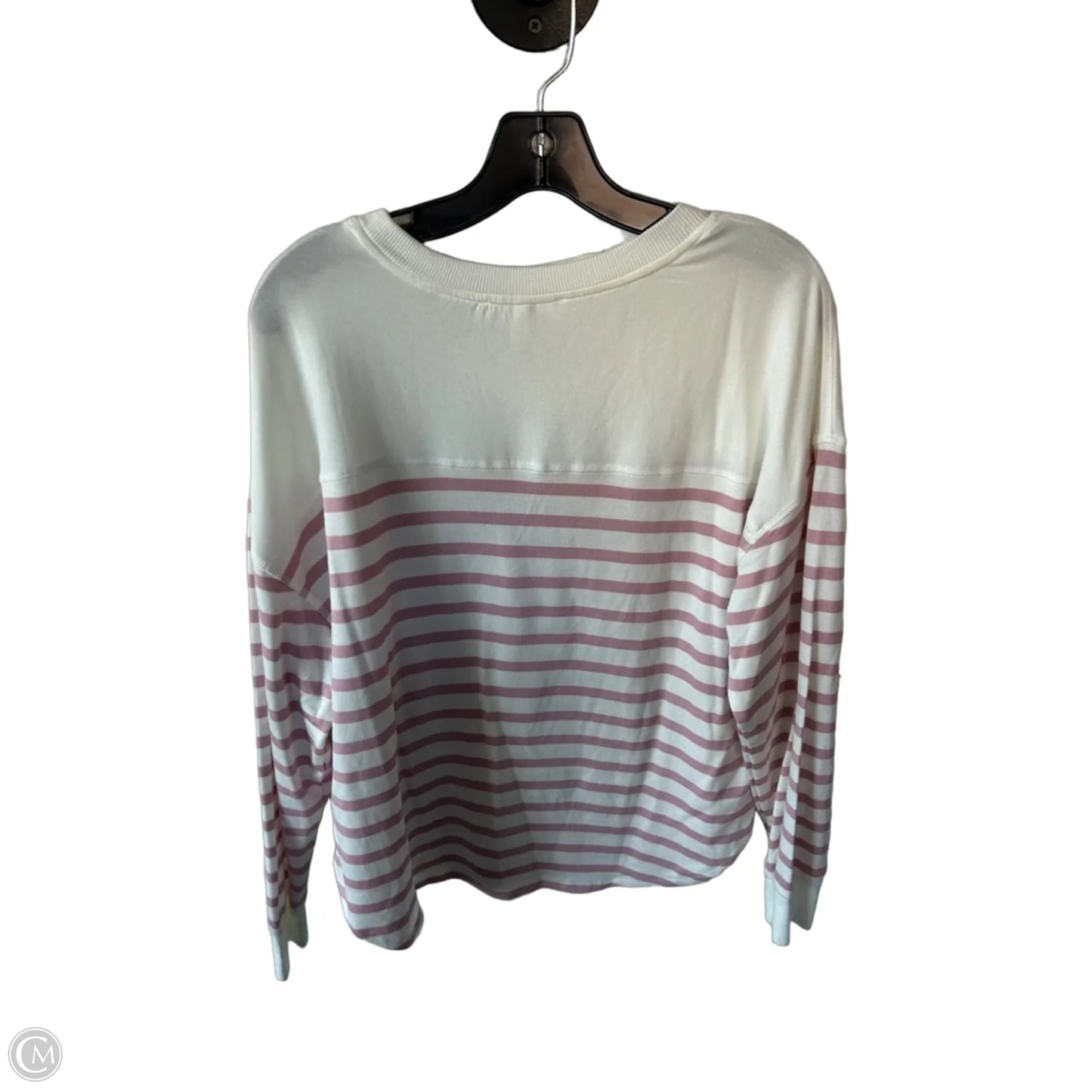 Sweatshirt Crewneck By Workshop In Pink & White, Size: Xl