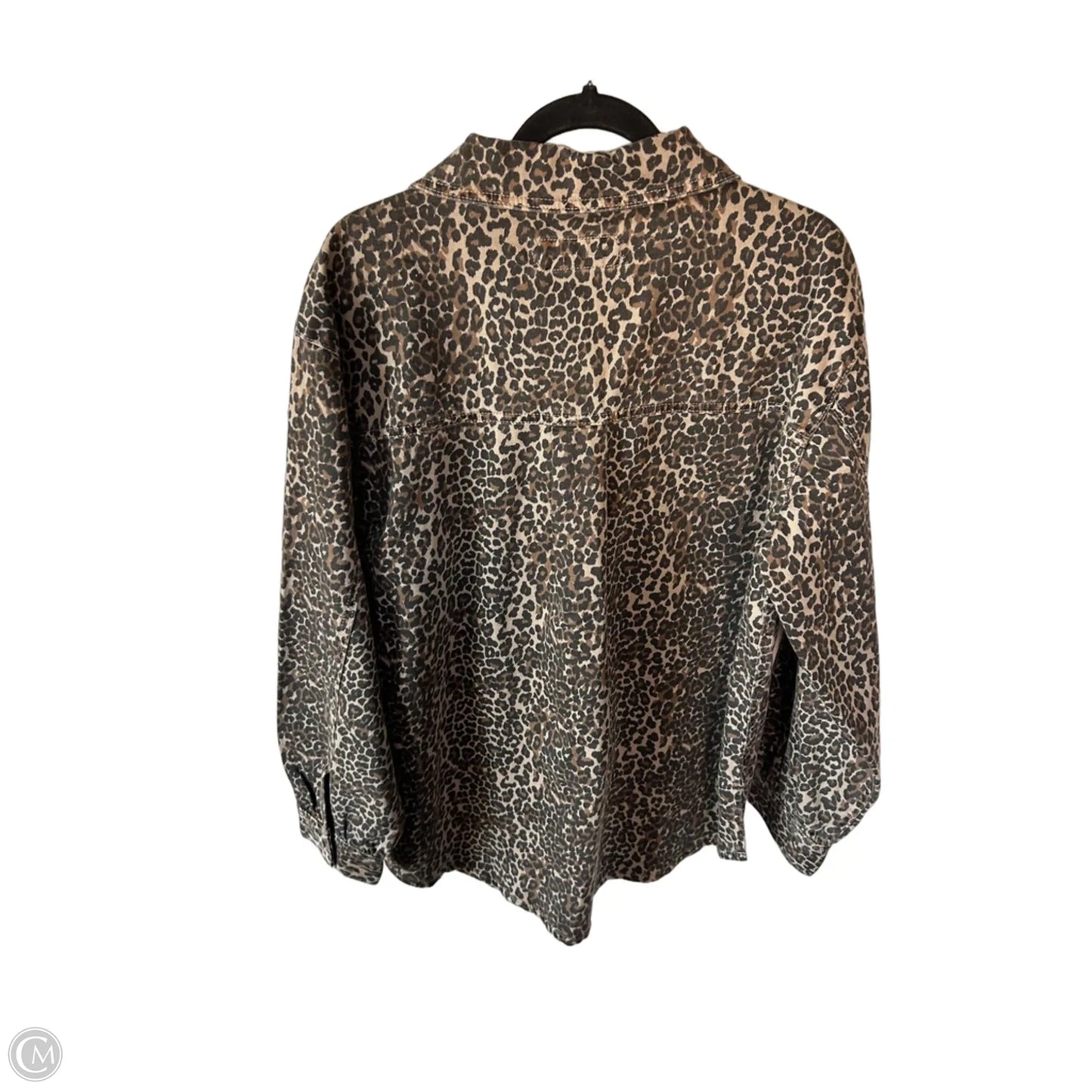 Jacket Shirt By Maurices In Black & Brown, Size: Xl