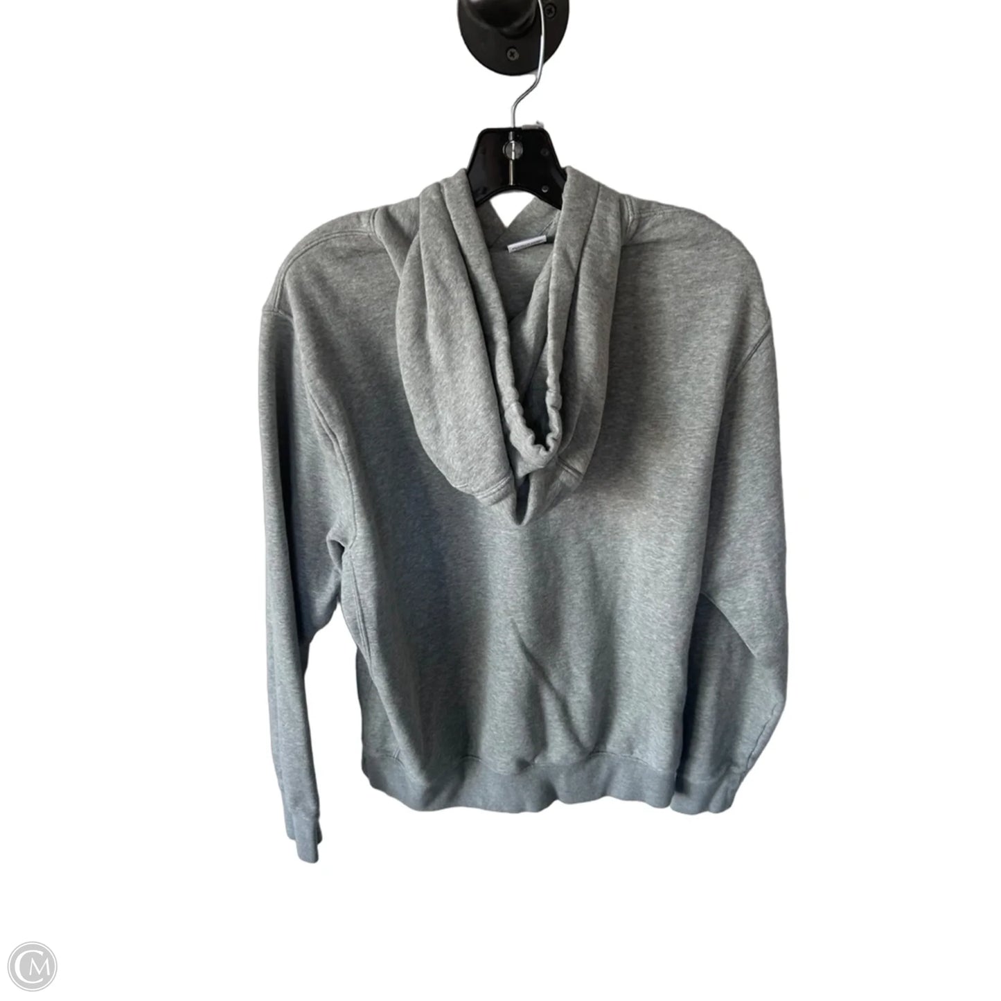 Athletic Sweatshirt Hoodie By Nike Apparel In Grey, Size: M