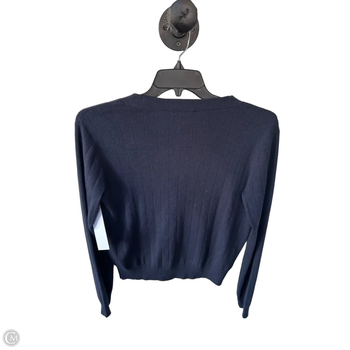 Sweater Cardigan By Ann Taylor In Blue, Size: M