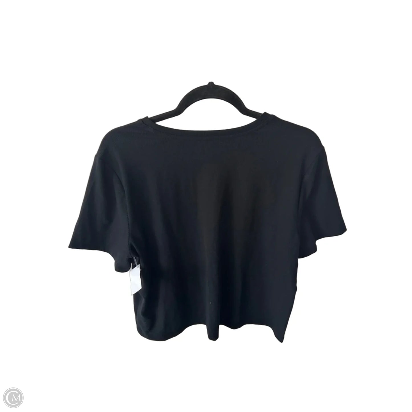 Athletic Top Short Sleeve By Gapfit In Black, Size: L