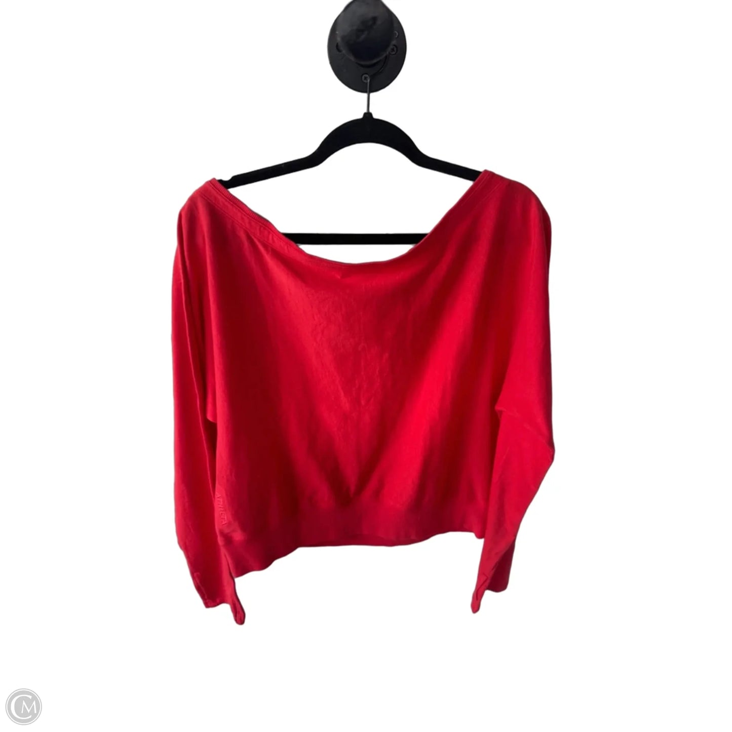 Athletic Top Long Sleeve Crewneck By Athleta In Orange, Size: M